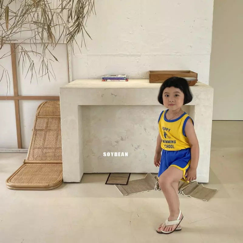 Soybean - Korean Children Fashion - #littlefashionista - Puppy Swim Top Bottom Set - 6