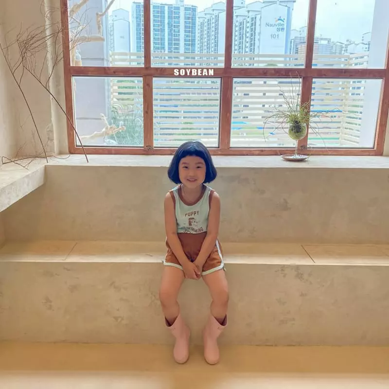Soybean - Korean Children Fashion - #magicofchildhood - Puppy Swim Top Bottom Set - 7