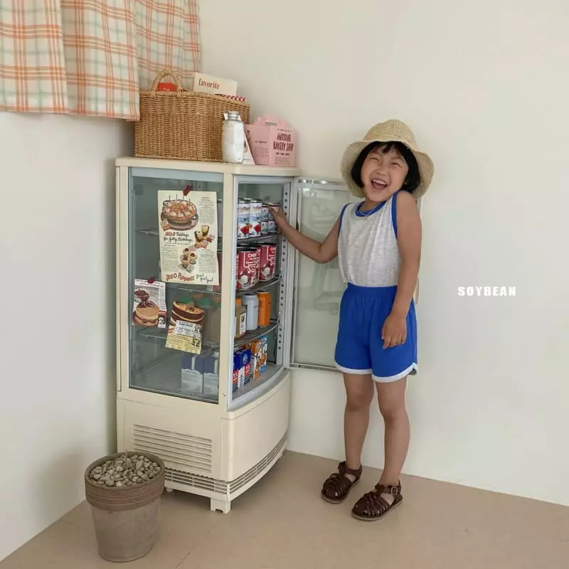 Soybean - Korean Children Fashion - #magicofchildhood - Sleeveless Macaroon Top Bottom Set - 6