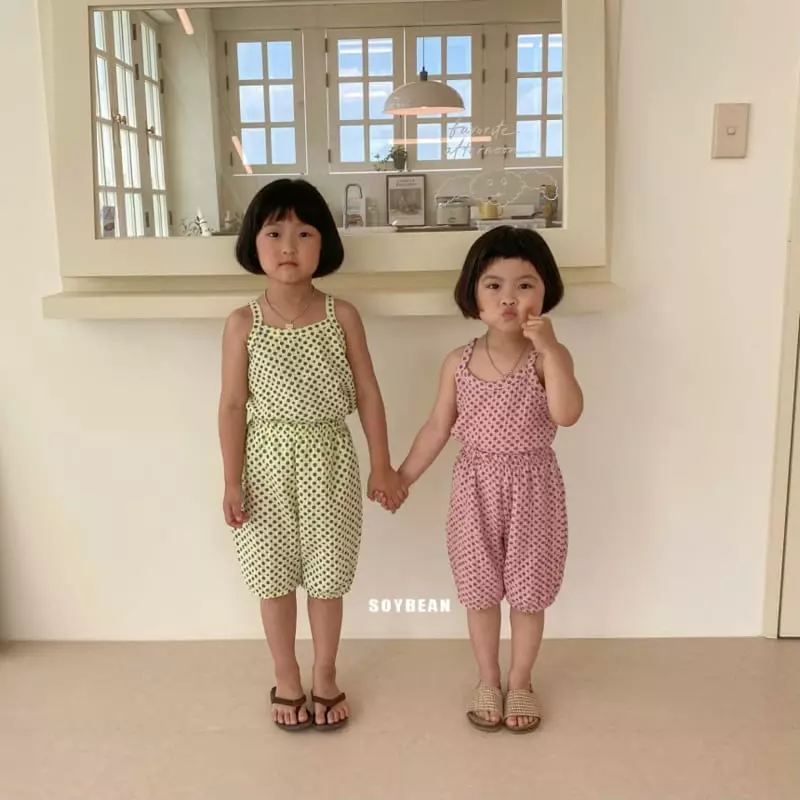 Soybean - Korean Children Fashion - #magicofchildhood - Flower Top Bottom Set - 5