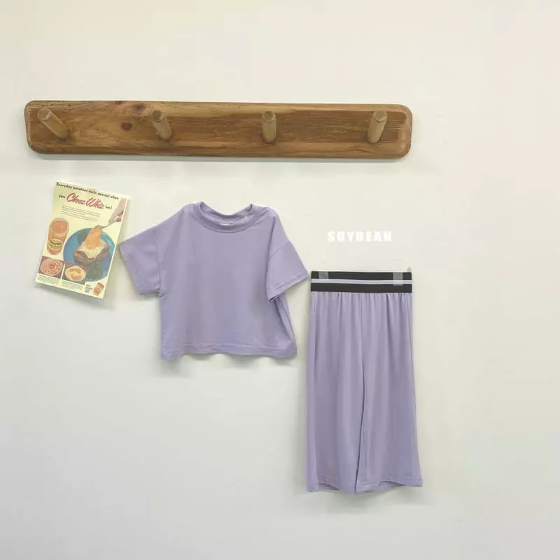 Soybean - Korean Children Fashion - #minifashionista - Point Band Top Bottom Set - 12