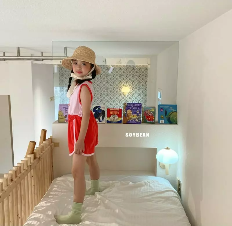 Soybean - Korean Children Fashion - #minifashionista - Puppy Swim Top Bottom Set - 8