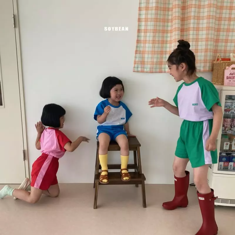 Soybean - Korean Children Fashion - #minifashionista - Merci Top Bottom Set - 7