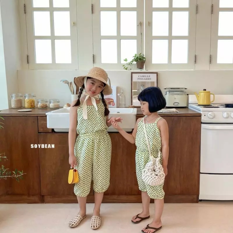 Soybean - Korean Children Fashion - #prettylittlegirls - Flower Top Bottom Set - 7