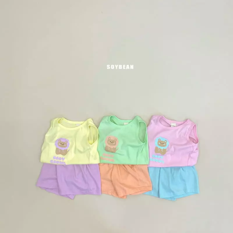 Soybean - Korean Children Fashion - #todddlerfashion - Tiger Top Bottom Set - 12