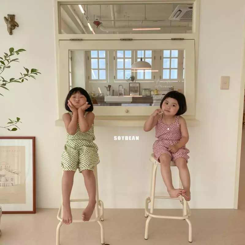 Soybean - Korean Children Fashion - #todddlerfashion - Flower Top Bottom Set - 8