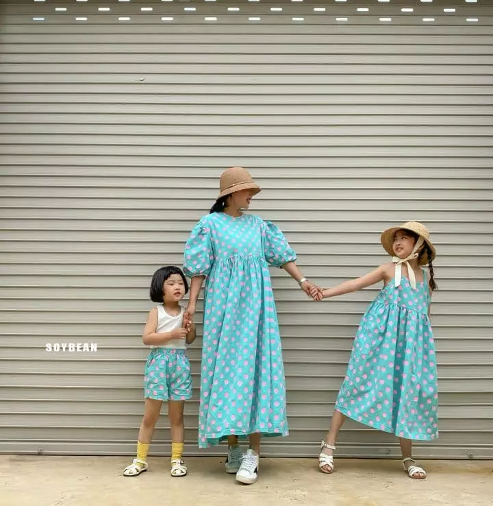 Soybean - Korean Women Fashion - #vintageinspired - Mom Dot One-piece - 6