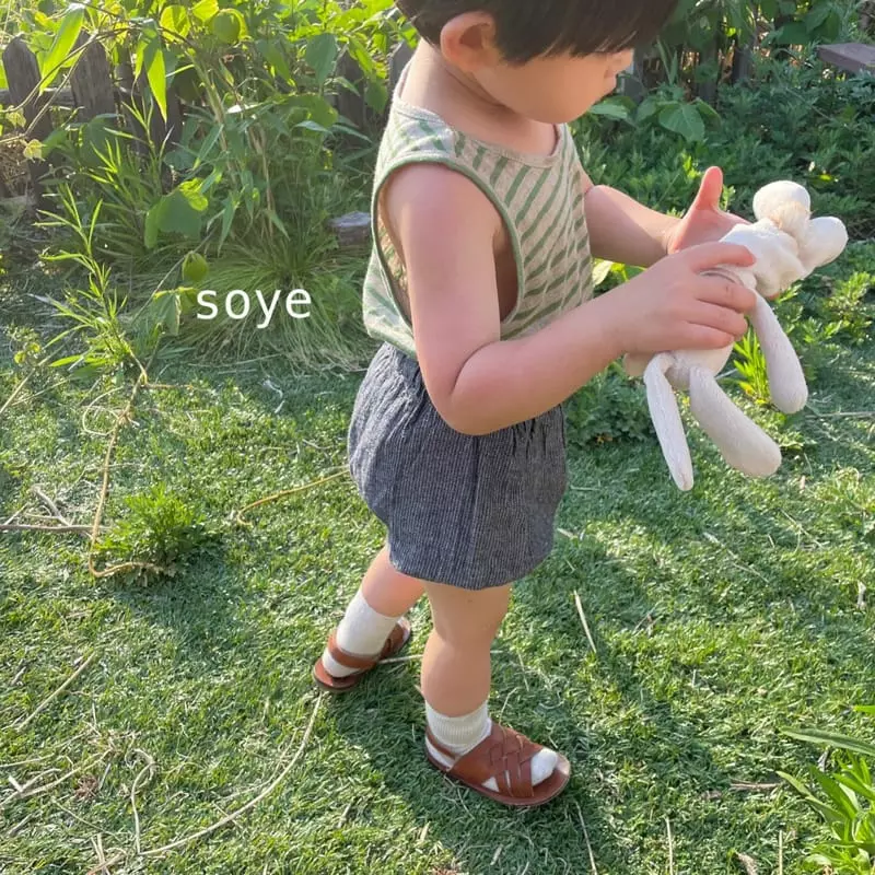 Soye - Korean Children Fashion - #childofig - Linen Stripes Sleeveless - 6