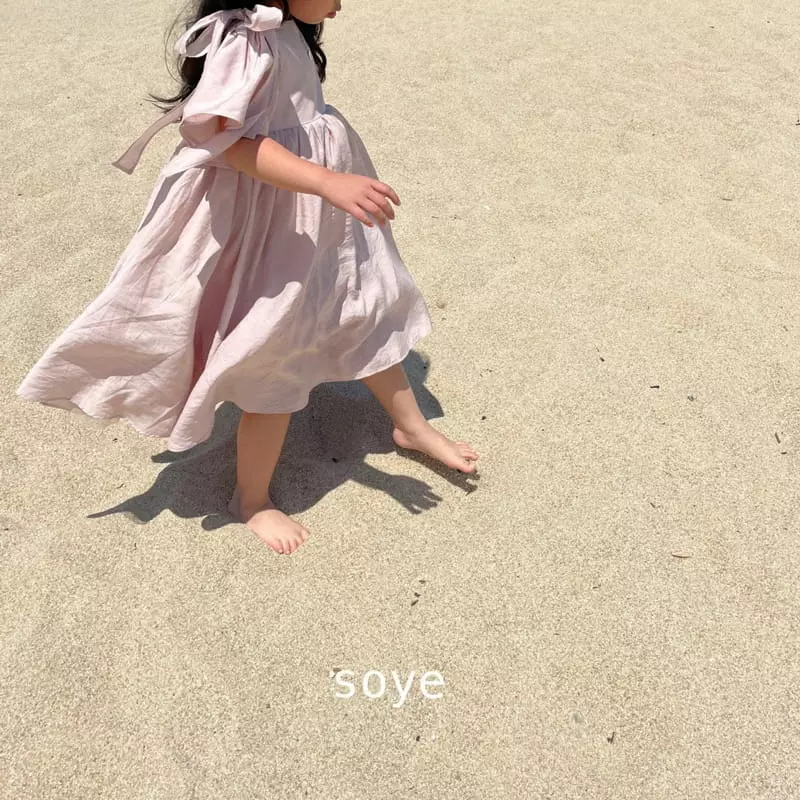Soye - Korean Children Fashion - #childrensboutique - Ribbon Bell One-piece