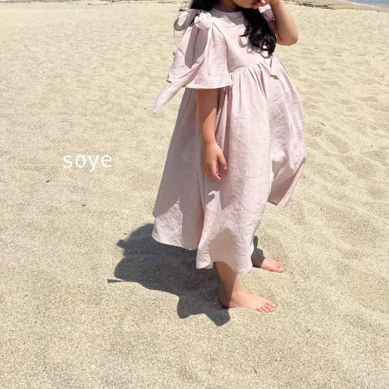Soye - Korean Children Fashion - #designkidswear - Ribbon Bell One-piece - 2
