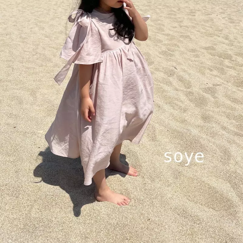 Soye - Korean Children Fashion - #discoveringself - Ribbon Bell One-piece - 3