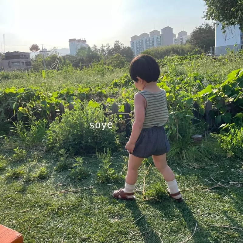 Soye - Korean Children Fashion - #littlefashionista - Linen Stripes Sleeveless - 2