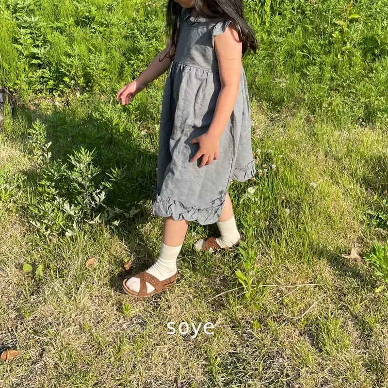 Soye - Korean Children Fashion - #minifashionista - Easy Collar One-piece
