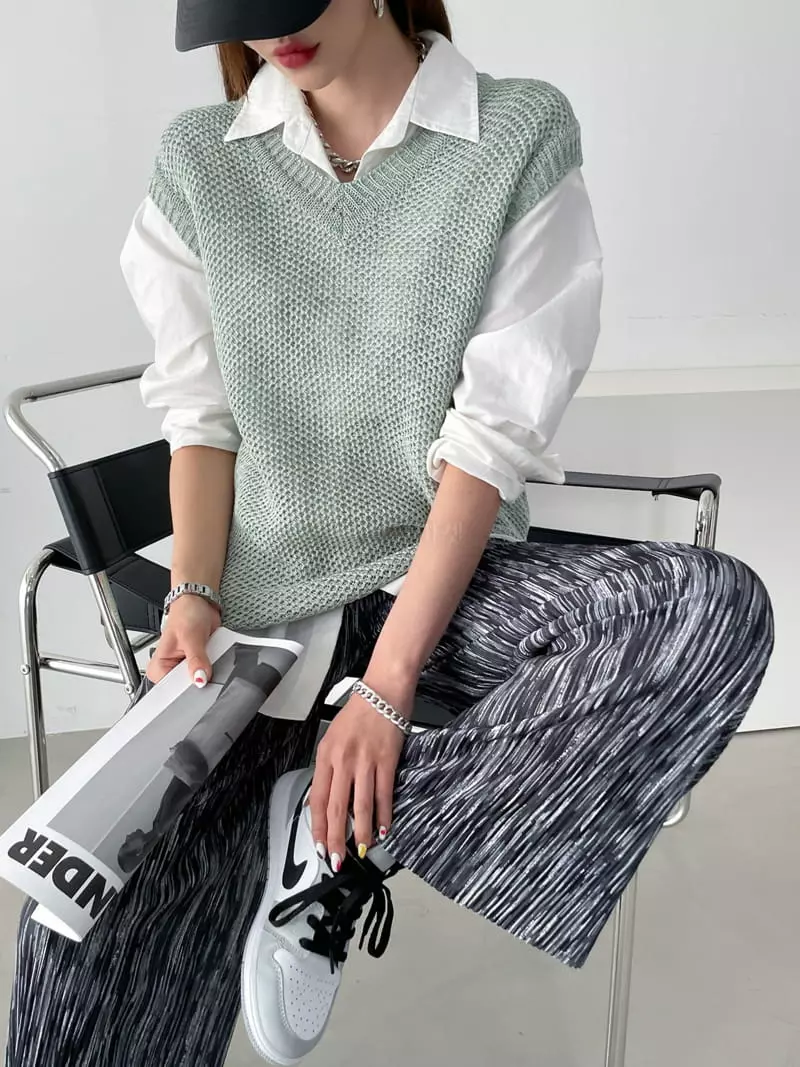 Then - Korean Women Fashion - #momslook - Scsi Vest - 12