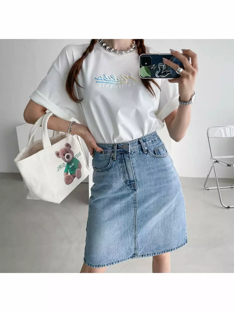 Then - Korean Women Fashion - #momslook - Malivu Tee - 6