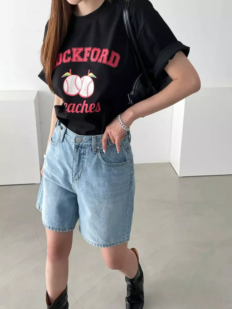 Then - Korean Women Fashion - #momslook - Rock Ford Tee