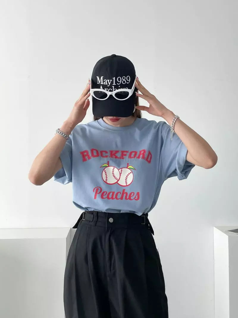 Then - Korean Women Fashion - #momslook - Rock Ford Tee - 11