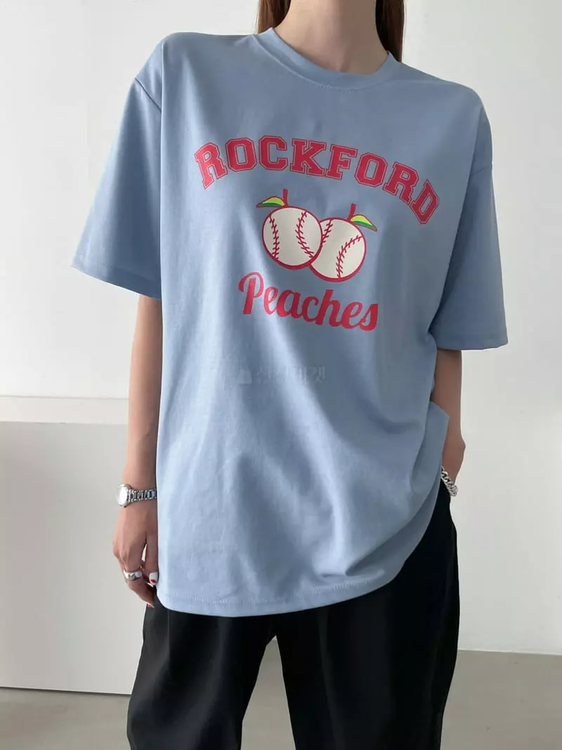 Then - Korean Women Fashion - #momslook - Rock Ford Tee - 5