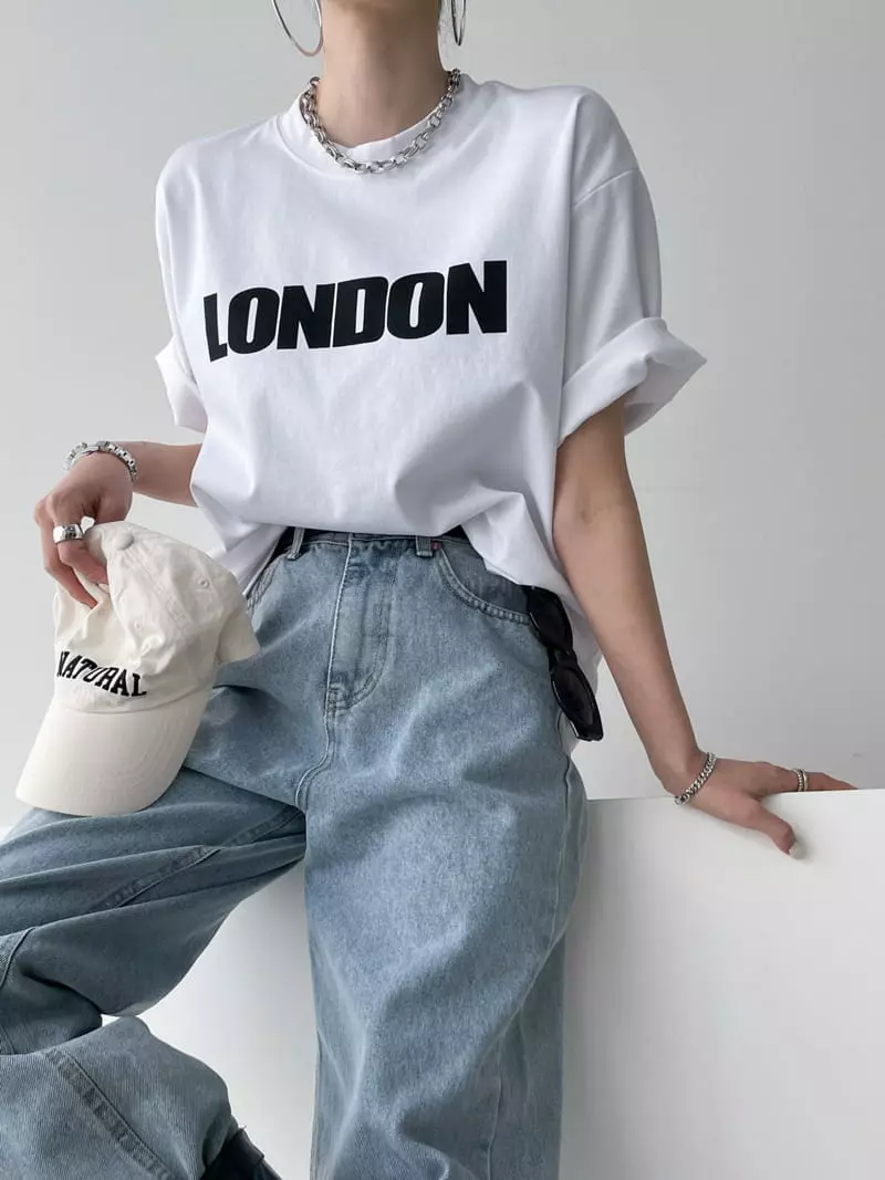 Then - Korean Women Fashion - #momslook - London Tee - 10