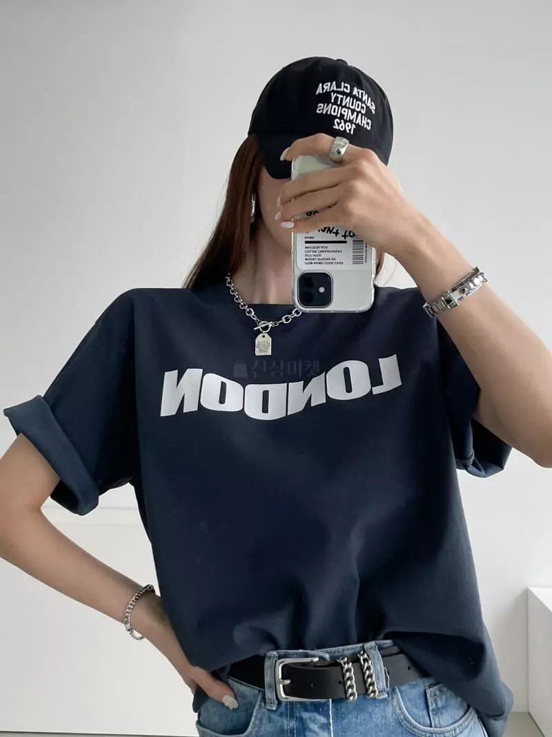 Then - Korean Women Fashion - #momslook - London Tee - 2