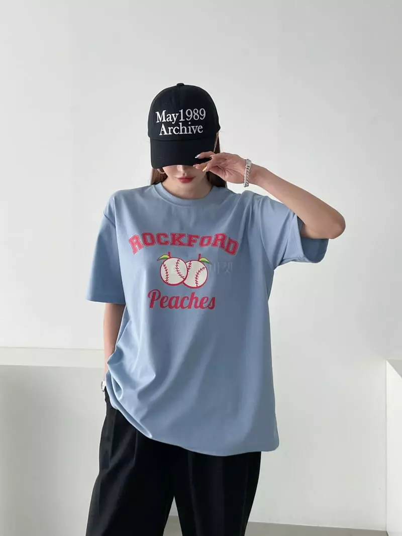 Then - Korean Women Fashion - #momslook - Rock Tee - 3