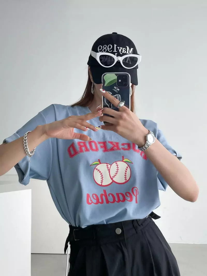 Then - Korean Women Fashion - #momslook - Rock Tee - 5