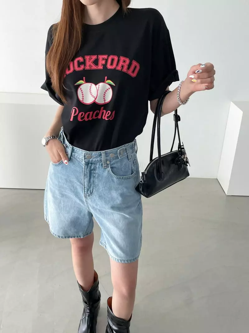 Then - Korean Women Fashion - #momslook - Rock Tee - 9