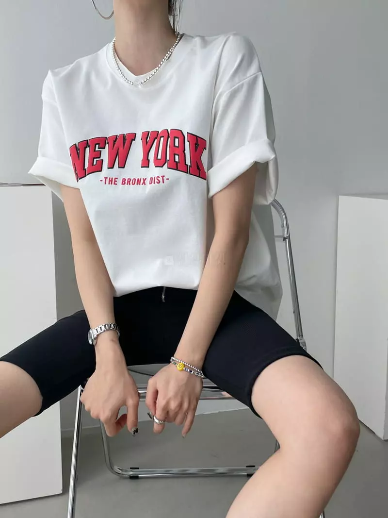 Then - Korean Women Fashion - #womensfashion - New York Tee - 4