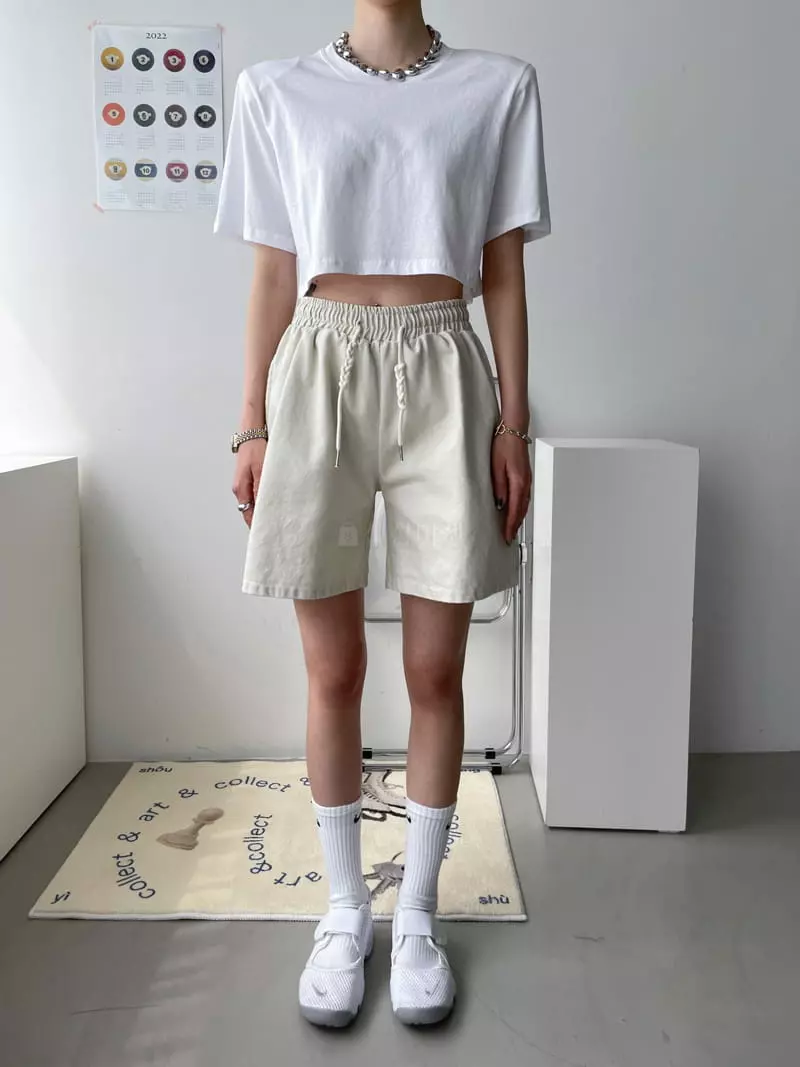 Then - Korean Women Fashion - #pursuepretty - Pigmnet Washing Banding Shorts - 6