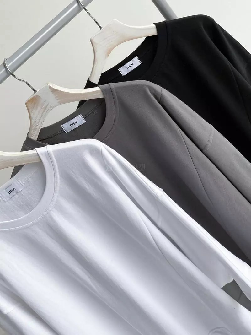 Then - Korean Women Fashion - #pursuepretty - Overfit Slit Tee - 2