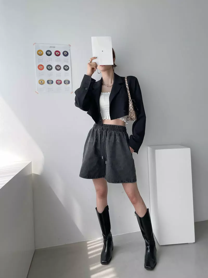 Then - Korean Women Fashion - #romanticstyle - Pigmnet Washing Banding Shorts - 8