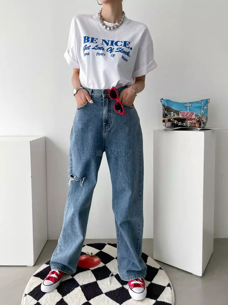 Then - Korean Women Fashion - #thatsdarling - Binais Tee - 3