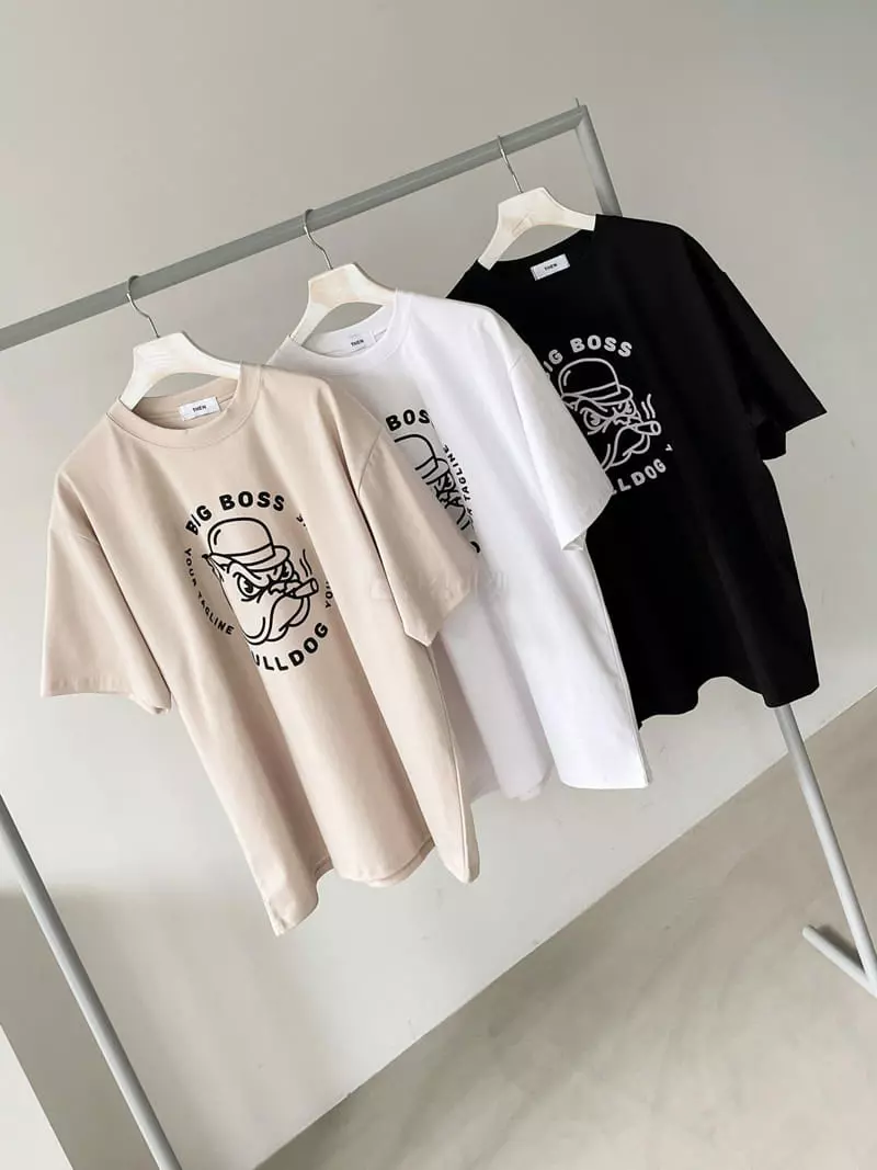 Then - Korean Women Fashion - #momslook - Bulldog Tee - 4