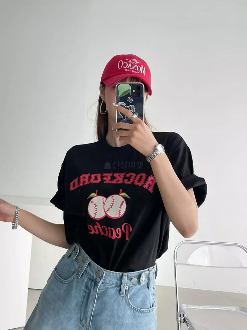 Then - Korean Women Fashion - #momslook - Rock Ford Tee - 4