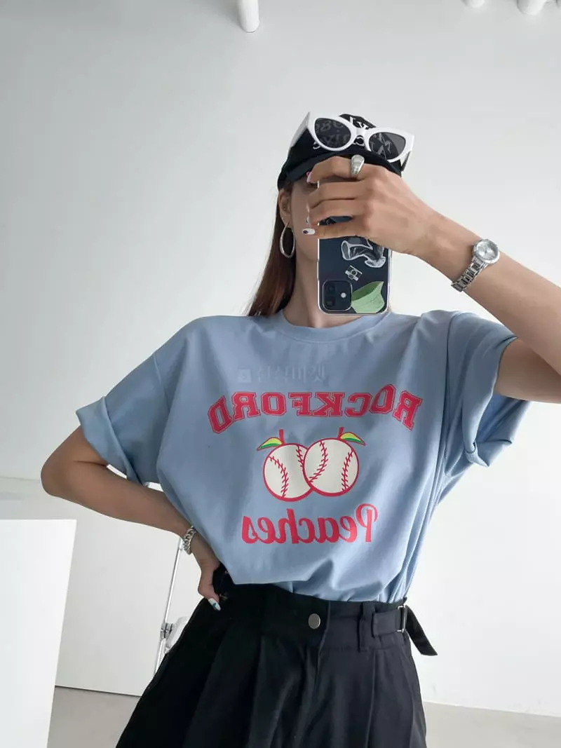 Then - Korean Women Fashion - #momslook - Rock Tee - 4