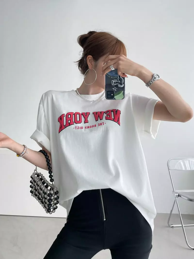 Then - Korean Women Fashion - #womensfashion - New York Tee - 9