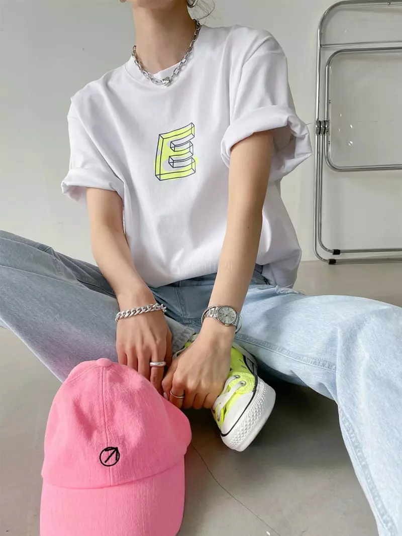 Then - Korean Women Fashion - #momslook - E Tee - 4
