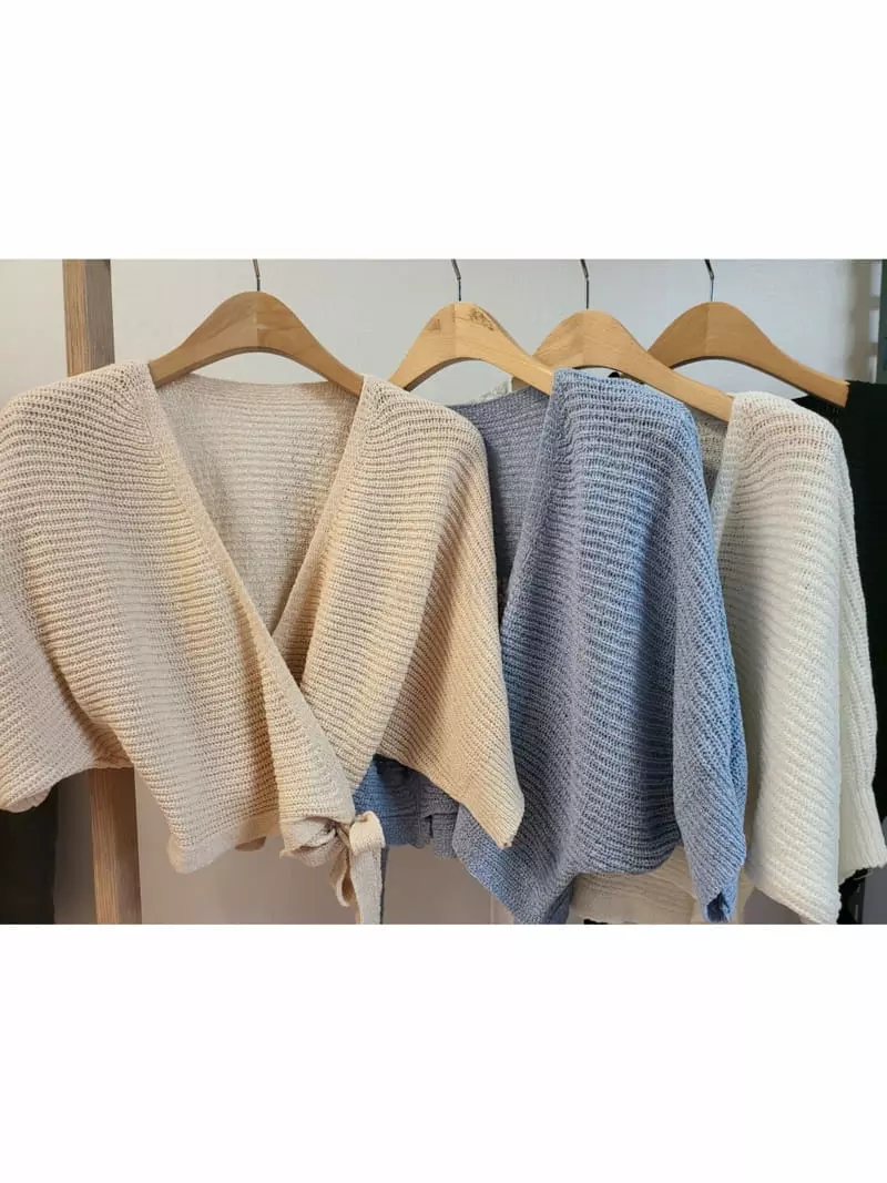To U - Korean Women Fashion - #womensfashion - Wonder Wrap Knit Tee - 4