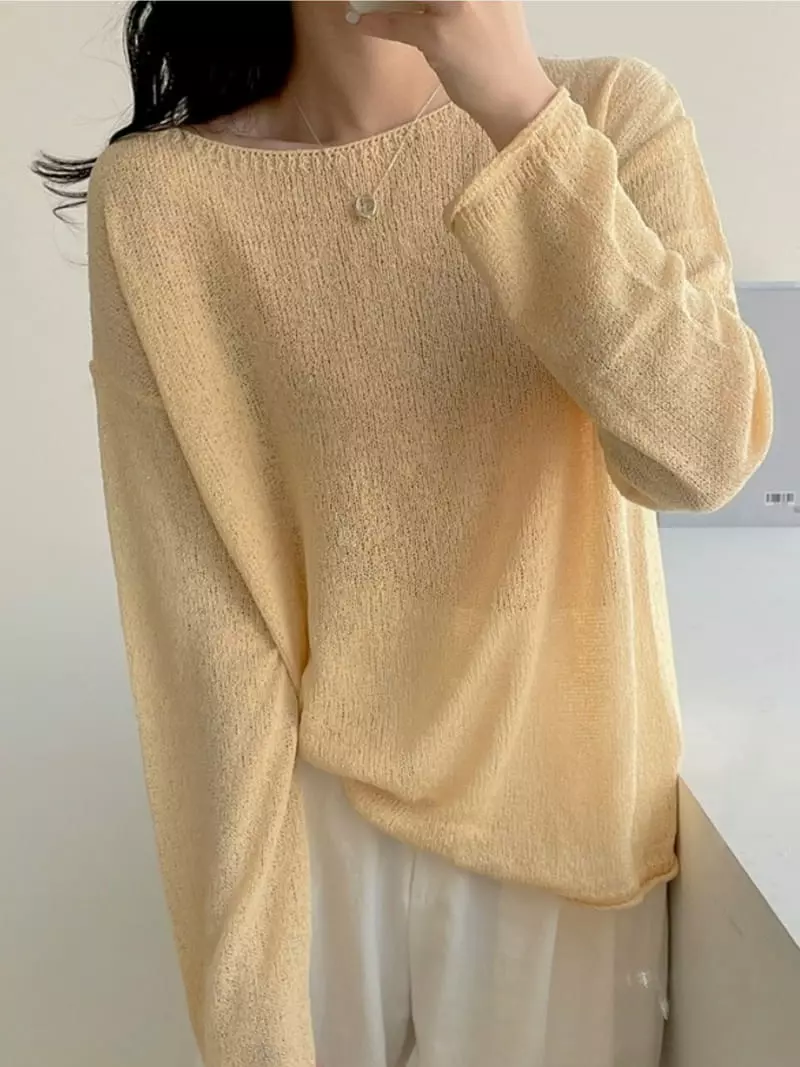 To U - Korean Women Fashion - #momslook - Minja Knit Tee - 3