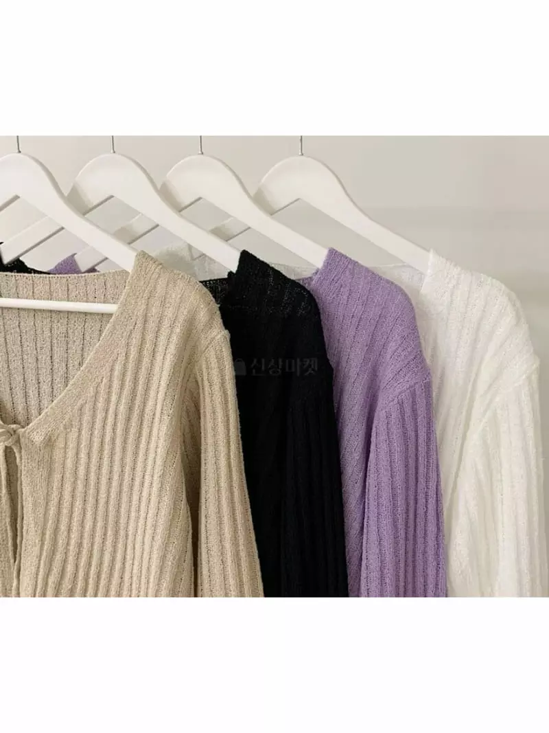 To U - Korean Women Fashion - #womensfashion - Miel Rib String Bolero - 4