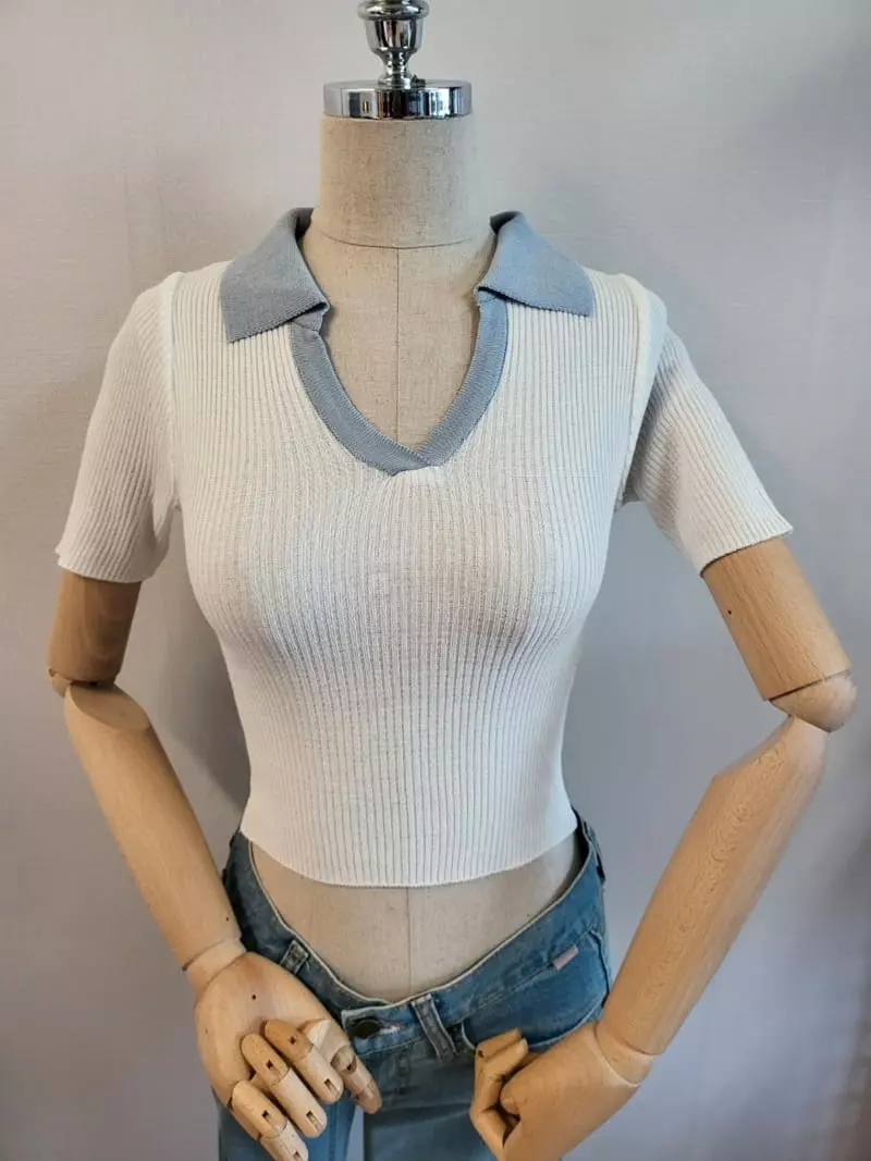 To U - Korean Women Fashion - #womensfashion - Muse Collar Tee - 4