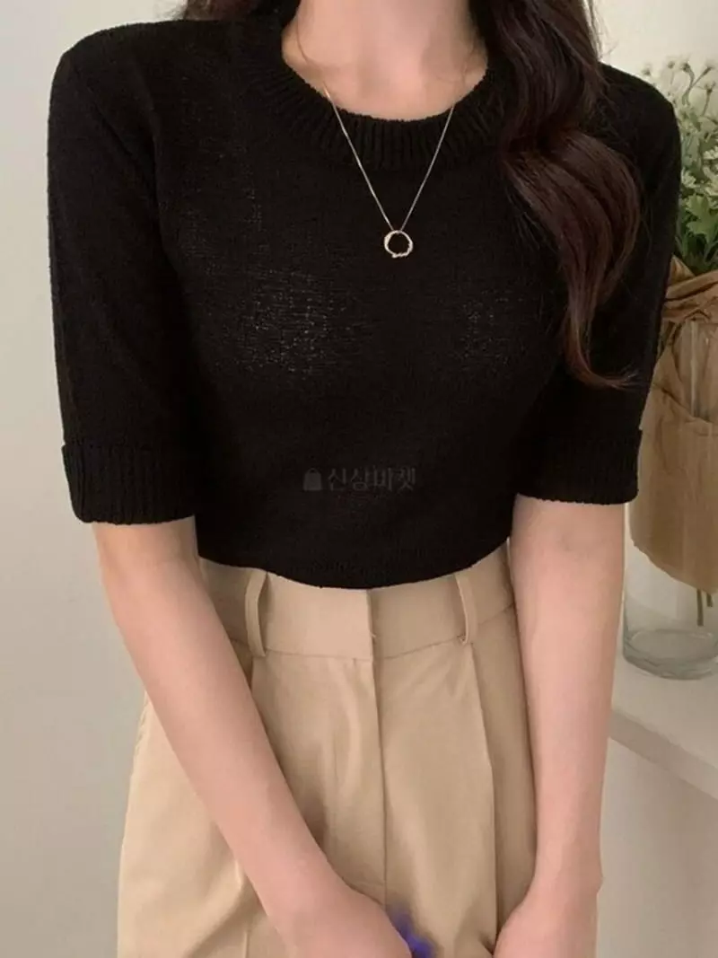 To U - Korean Women Fashion - #momslook - Mood Knit Tee - 3