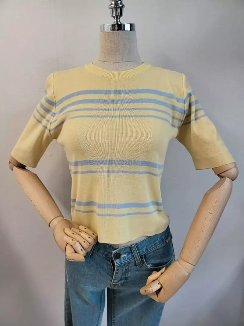 To U - Korean Women Fashion - #womensfashion - Momo Stripes Knit Tee - 4