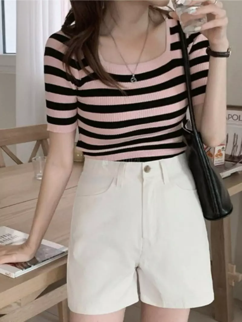 To U - Korean Women Fashion - #momslook - Niki Stripes Tee