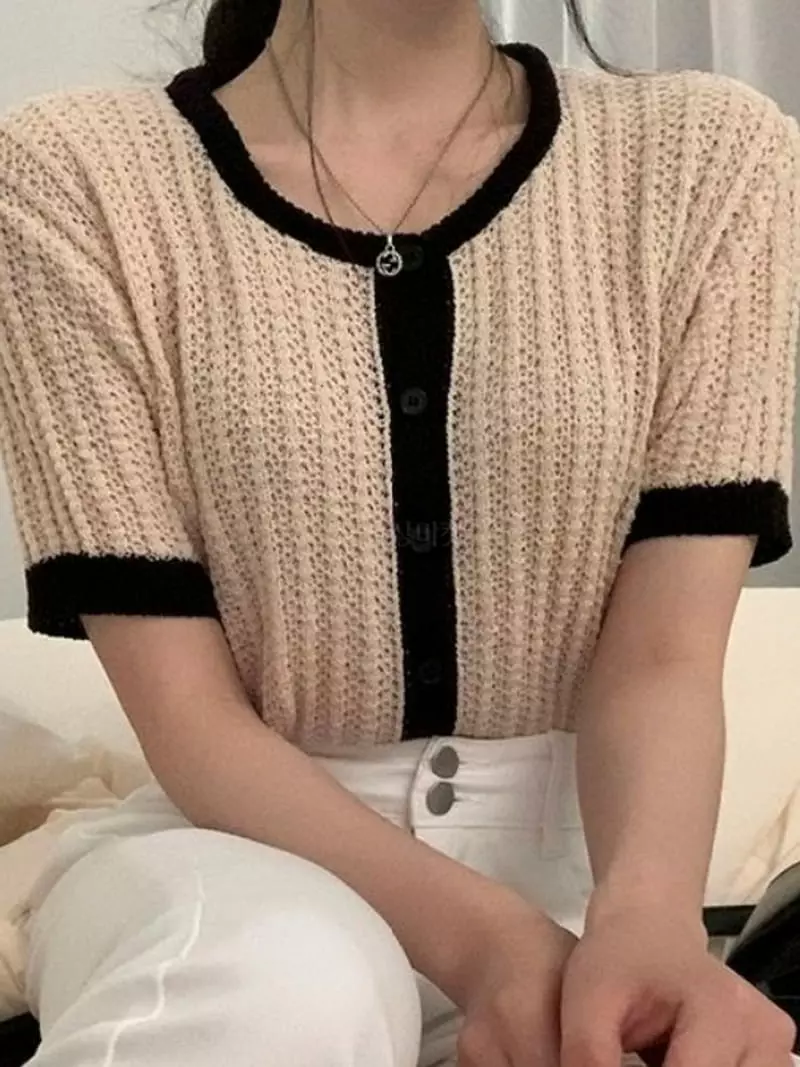 To U - Korean Women Fashion - #restrostyle - Vincent Cardigan - 3