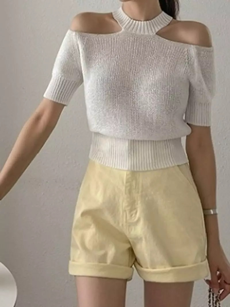 To U - Korean Women Fashion - #shopsmall - Holding Knit Tee - 2