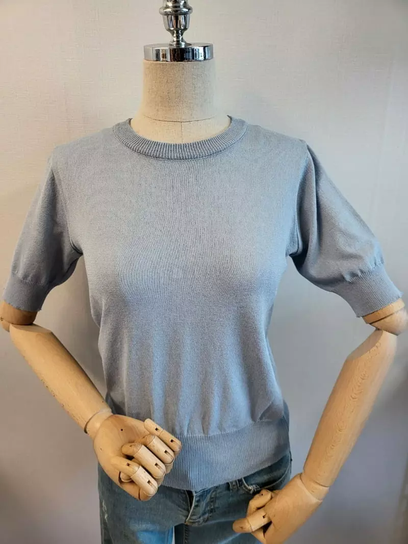To U - Korean Women Fashion - #vintageinspired - Sahalrang Knit Tee - 2