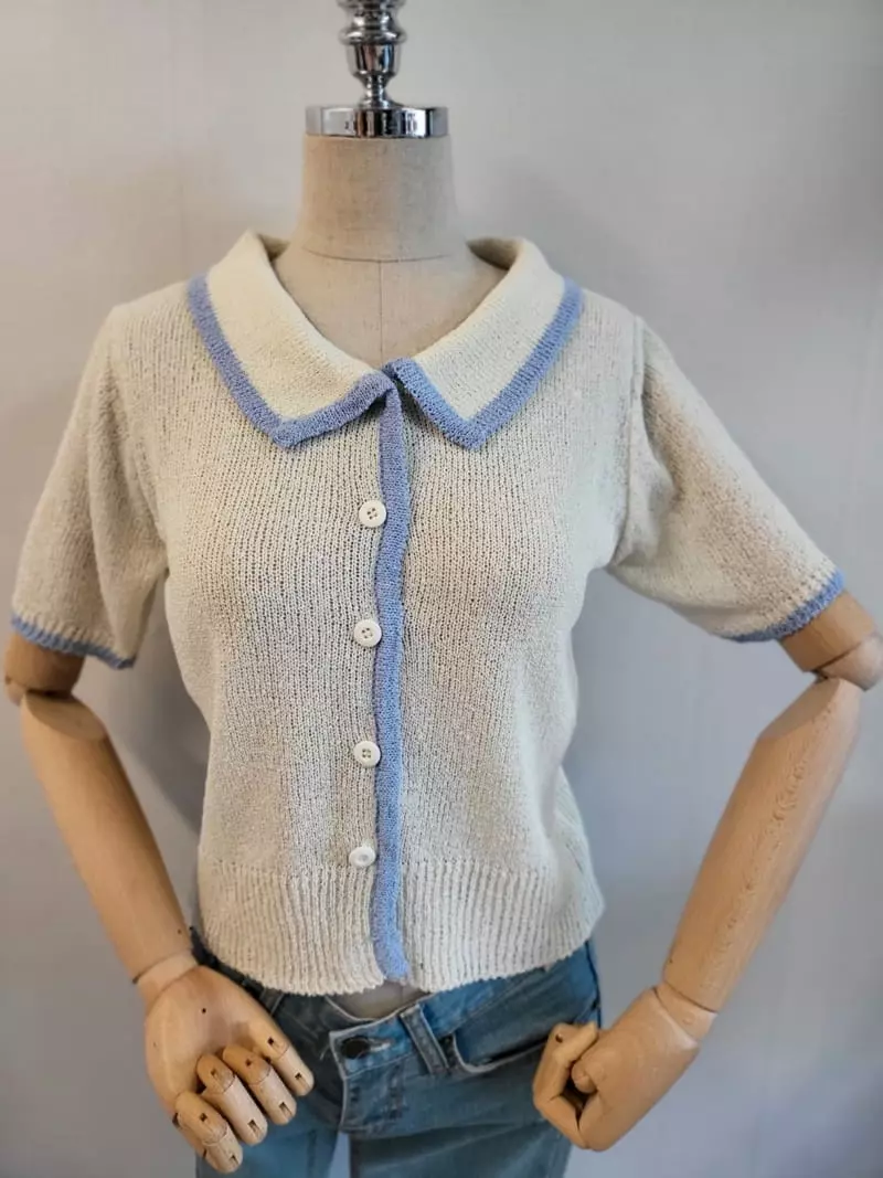 To U - Korean Women Fashion - #vintageinspired - Sailor Cardigan - 4
