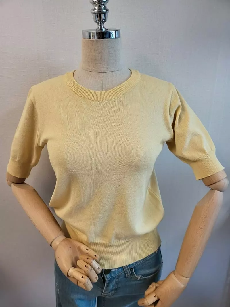 To U - Korean Women Fashion - #vintagekidsstyle - Sahalrang Knit Tee - 3