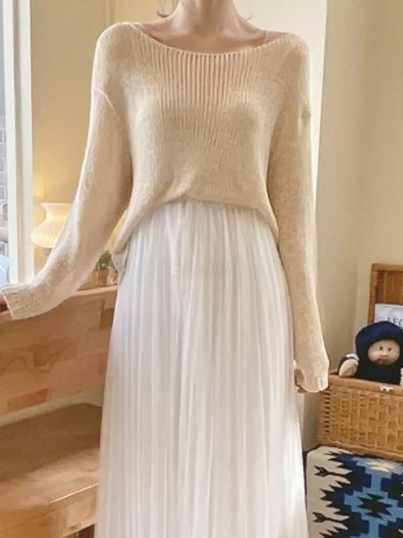 To U - Korean Women Fashion - #vintagekidsstyle - 3G Tape Crop Knit Tee - 2